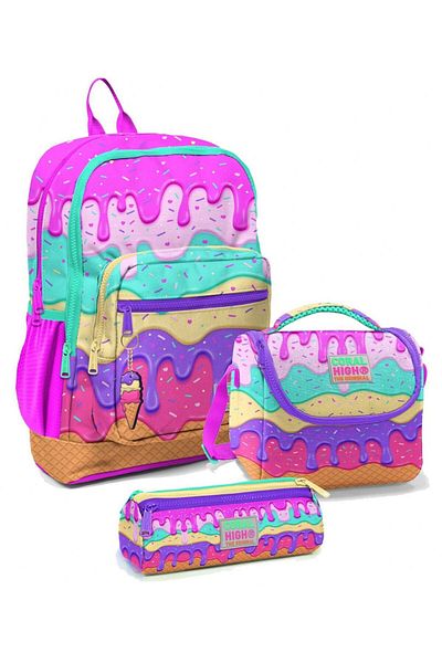 Coral High Primary School Bag Set Colorful Ice Cream - Girl