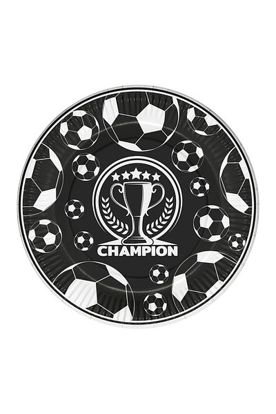 Kika Cardboard Plate 23cm 8Pcs and Cardboard Cup 8oz 8Pcs-Champion -
