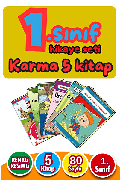 Ata Yayıncılık 1.sınıflar Için Okumayı Sevdiren Karma 5'li Hikaye Kitabı Seti