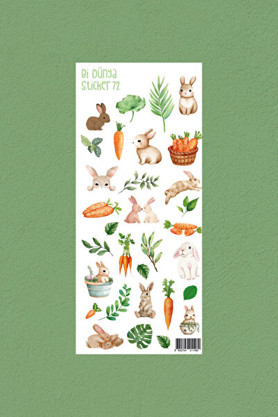 Bi Dünya Haber M72 – Küçük Tavşan Sticker Seti