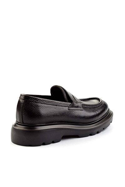 Bambi Kahve Floter Hakiki Deri Erkek Loafer Ayakkabı E01310113240