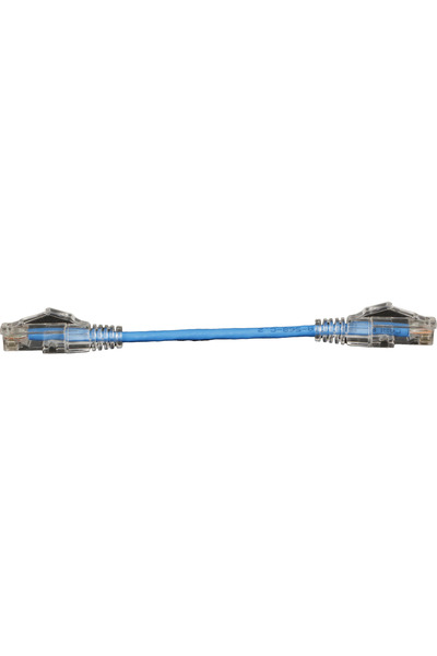 OEM Cat6a 10gigabit 28awg 0.15m Mavi Patch Cord Kablo – 50u Altın Uçlu, Yükse...
