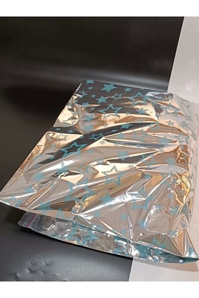 ÇAYLAR AVM 40X60 cm Metalized Gift Package - 100 Pieces with Tapes Adhesive