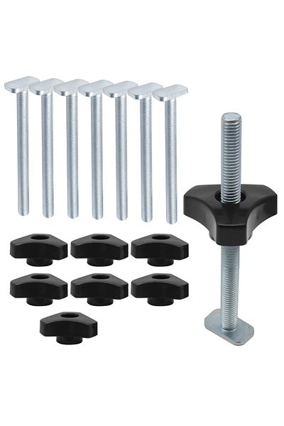 Choice 8pc T Track Bolts Knob Kit Miter Track Sliding Nut T-slider T Slot T Bolt For Woodworking Jigs Fixtu