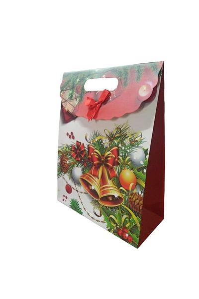 partidolu Χάρτινη τσάντα δώρου Πρωτοχρονιάς 31x24x11 cm 12 τεμάχια Μοντέλο 1