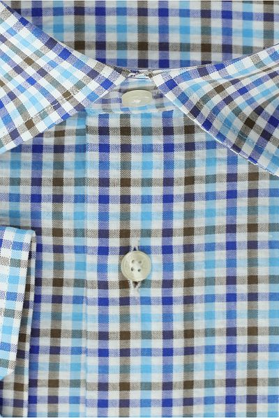 Kiğılı Large Size Long Sleeve Sports Plaid Cotton Shirt