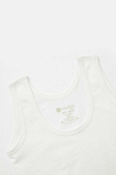 natuline Boy's Organic Cotton Combed Cotton Undershirt 3 Pack