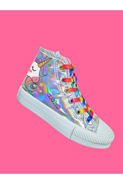 amazoondesing Γυαλιστερό ολόγραμμα Rainbow Unicorn μοντέλο με φερμουάρ για κο...