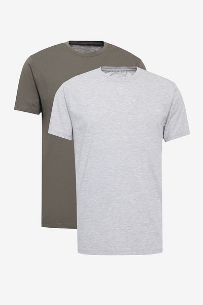 AC&Co / Altınyıldız Classics Slim Fit Crew Neck Basic T-shirt Πακέτο 2