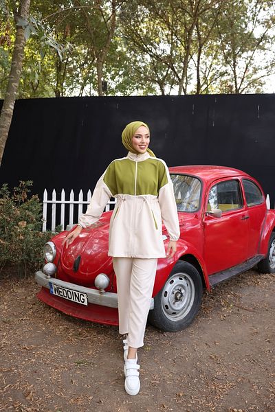 MİMİ Luxury Wear Σετ Hijab Tunic Παντελόνι Double Crep Bottom-Top