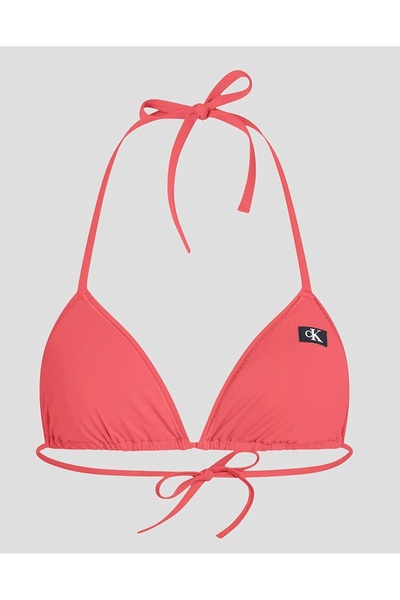 Calvin Klein Calvin Klein Logolu Üçgen Bağlamalı Bikini Üstü KW0KW02343BEH BİKİNİ ÜSTÜ KW0KW02343 BEH