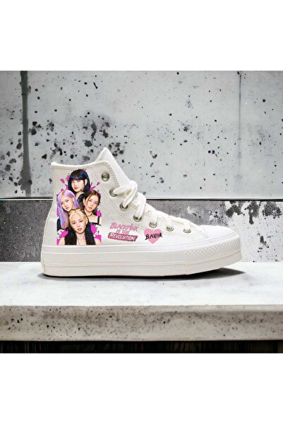 amazoondesing Pantofi sport pentru fete cu design special imprimat Blackpink