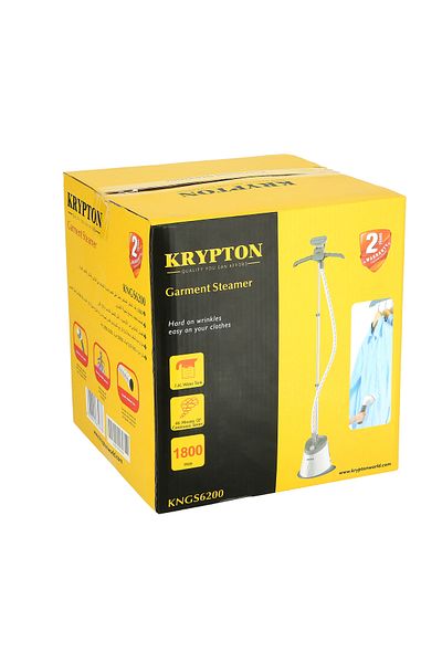 KRYPTON مكواة بخار عمودية للأقمشة - ضغط عالي ١٨٠٠ واط، خزان مياه سعة ١٫٦ لتر، للبدلات والمعاطف والستائر