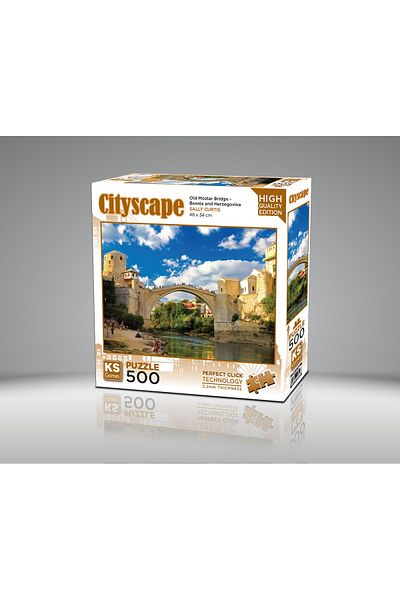 Ks Games Old Mostar Bridge Bosnia and Herzegovina 500 Piece Puzzle