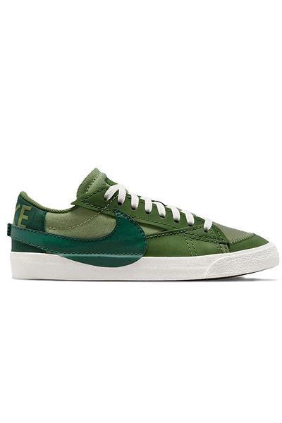 Nike Blazer Low 77 Jumbo Leather Genuine Leather Casual Sports Shoes Green