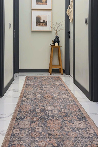 Cool Halı Private Renkli Eskitme Vintage Halı Otantik Etnik Desen Şönil Yollu...