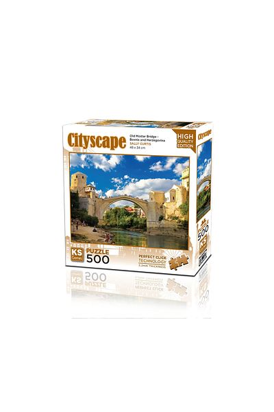 Ks Games Old Mostar Bridge Bosnia and Herzegovina 500 Piece Puzzle