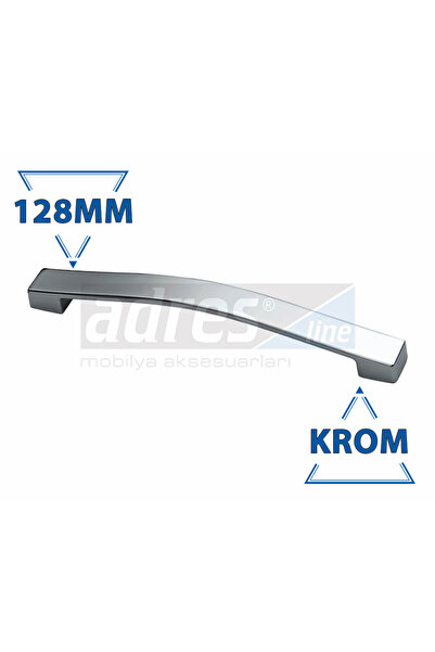 Sude Kulp 4'lü 128mm Krom
