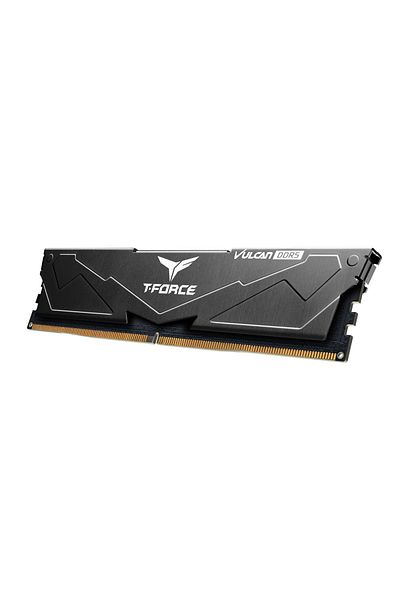 TEAM T-force Vulcan Black 16gb 1x16gb 6000mhz Ddr5 Cl38 Gaming Ram (FLBD516G6000HC38G01)