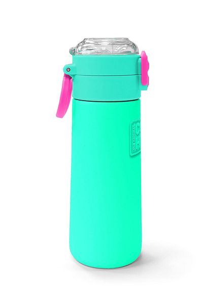 Coral High Kids Pink Water Green Straw and Direct Drinking Steel Thermos 500 ml 31825