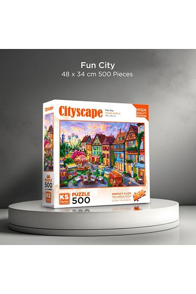 Ks Games 500 Piece Fun City Puzzle