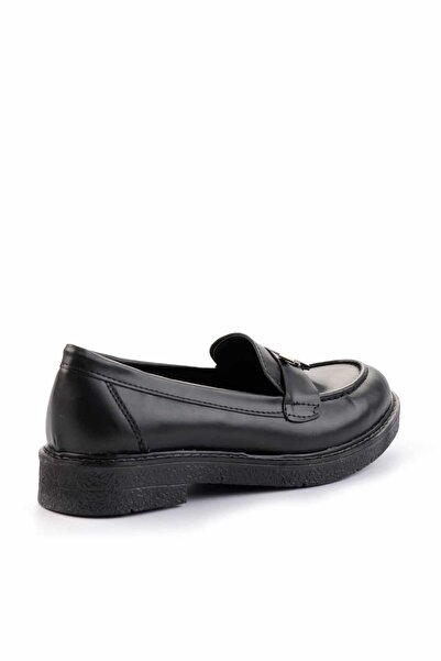 Bambi Siyah Kadın Loafer Ayakkabı K01257067609