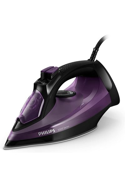 Philips 5000 Series Steam Iron 2400W, 45g/min Continuous Steam, 180g Shock Steam, DST5030/80