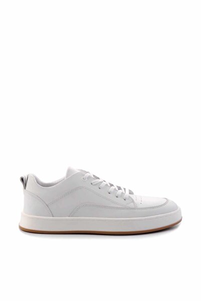 Bambi Beyaz Leather Erkek Casual Ayakkabı E01380107141