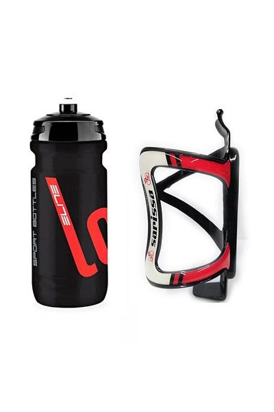 SARİSSA BİSİKLET Elite Loli 600 ml Performance Bicycle Flask - Black Cage