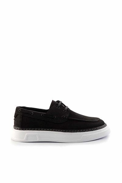 Bambi Μαύρα ανδρικά παπούτσια casual από γνήσιο δέρμα Nubuck E 01585222201