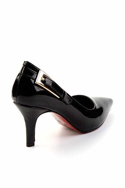 Bambi Siyah Kadın Klasik Topuklu Ayakkabı K01231400808