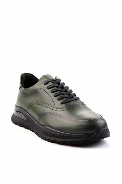 Bambi Haki Napa Hakiki Deri Erkek Casual Ayakkabı E01556105743