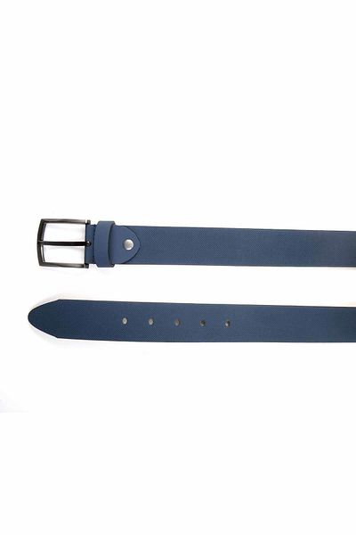 Bambi Δερμάτινη ανδρική ζώνη Navy Blue U08657019301