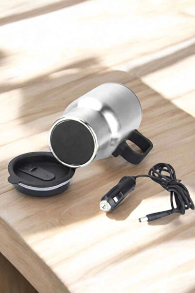 byzm Car Interior Steel Water Heater Thermos Cup Mug with Cigarette Lighter Port Appearance