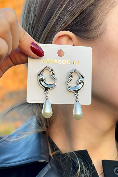 TAKIPORT Stylish Design Women's Earrings with Pearl Stone