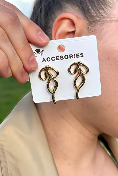 TAKIPORT أقراط نسائية على شكل فيونكة للموسم الجديد