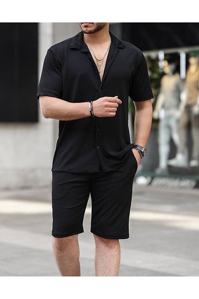 viperkombin 2-Piece Summer Set Shirt and Shorts Twisted Fabric a Quality Bottom Top Set
