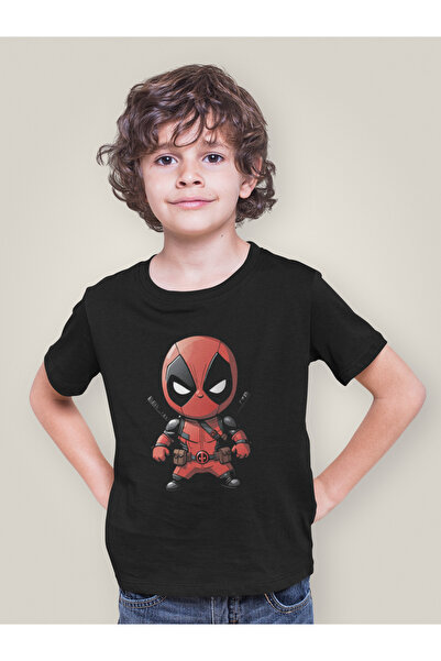 SEVBANO تي شيرت للأطفال مطبوع عليه فيلم ديدبول للجنسين (1-12 سنة)