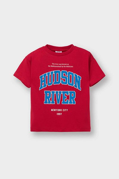 DeFacto Baby Boy Crew Neck Printed Short Sleeve T-Shirt E1076A525Sm