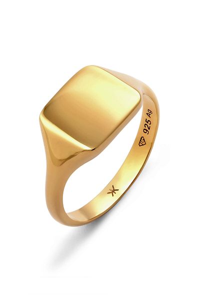 KUZZOI Ring Siegelring 925 Sterling Silber