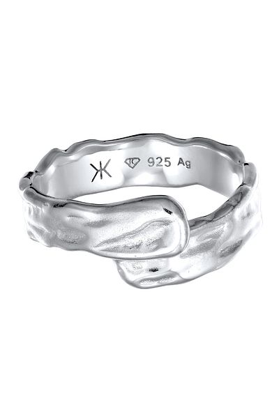 KUZZOI Ring Bandring Organic Design 925 Sterling Silber