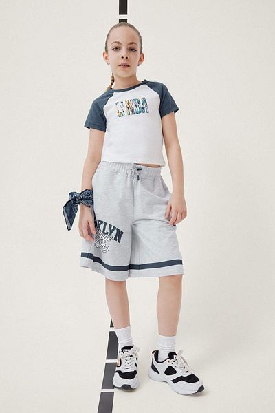 DeFacto Girl's Printed Shorts with Elastic Waist E6698A825Hs