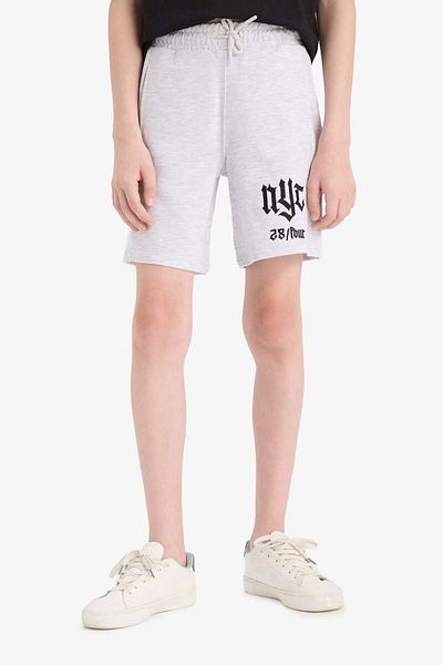 DeFacto Boy's Printed Shorts with Elastic Waist F6418A825Hs