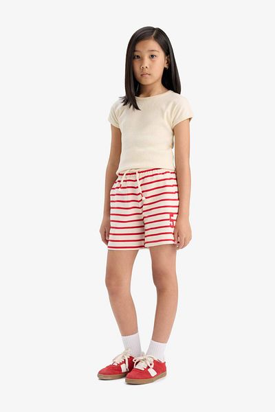 DeFacto Girl's Elastic Waist Striped Shorts A2466A825Hs