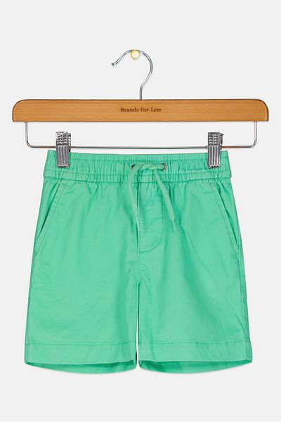 GAP Toddlers Boy Plain Drawstring Basic Shorts, Green