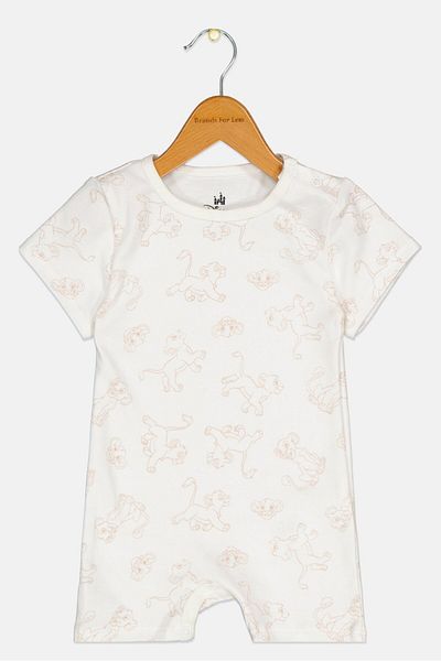 Disney Toddlers Girl Short Sleeve Graphic Print Playsuits, Multicolor
