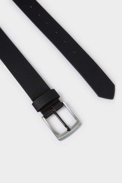 DeFacto Boy's Rectangular Buckle Faux Leather Casual Belt F6942A8Ns