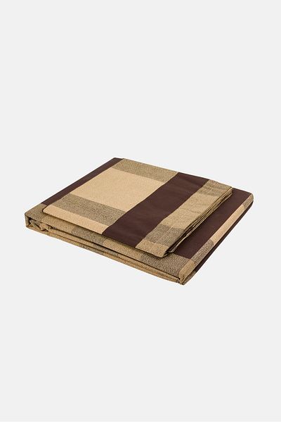 Nautica Stripe Soft Touch Double Bedsheet With Pillowcase, Multicolor