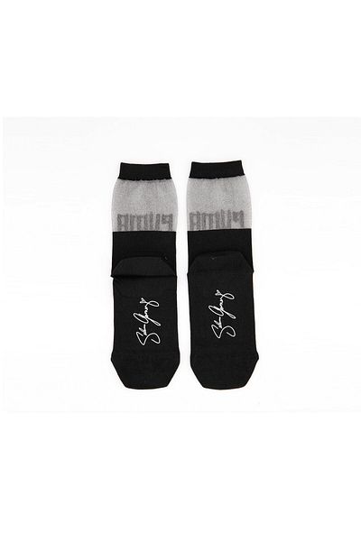 Puma Women Sg Transparency Front Sock, Black