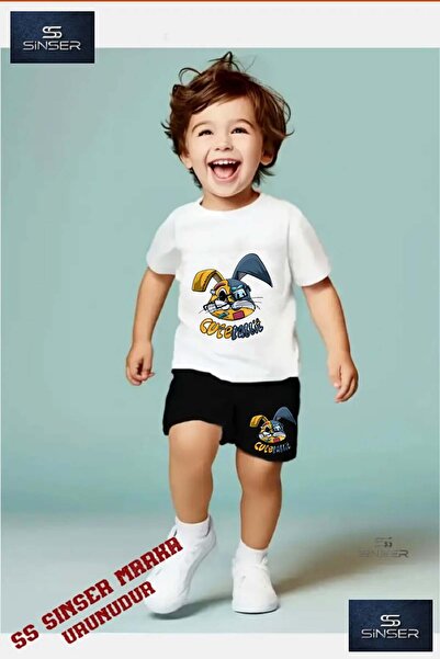 SS SİNSER Tricou cu gât rotund cu imprimeu special „TAVSAN KAFA YAMALI” pentr...